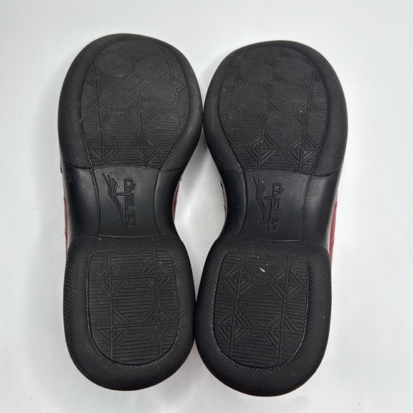 Dansko Women’s Red Pebbled Leather Lace Up Oxford Shoes Morocco S-311 Sz 38 EU - Picture 9 of 10